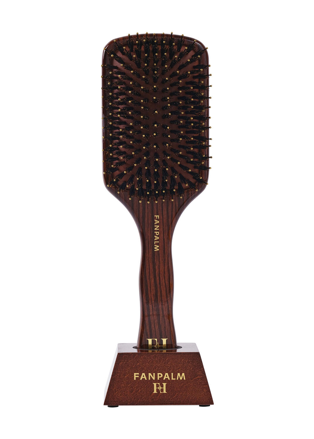 Boar- & Nylon hårbørste, Medium - Glossy Brown